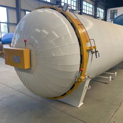 Basınç Durumunun Açık Anlaşımı Boru Liner Vulcanizer Lastik için Otoklav Makinesi