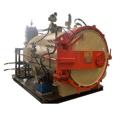 0.8MPa 600mm çapı dokunmatik ekran PLC kontrolü Laboratuvar için Endüstriyel Küçük Kompozit Otoklav