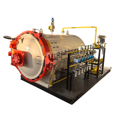 0.8MPa 600mm çapı dokunmatik ekran PLC kontrolü Laboratuvar için Endüstriyel Küçük Kompozit Otoklav