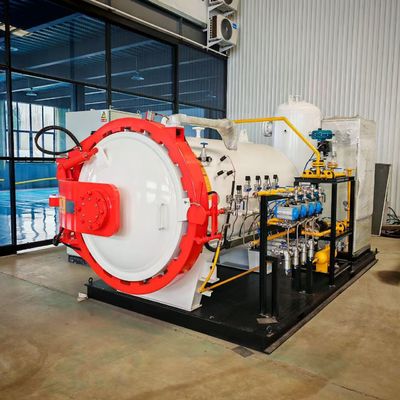 Bisiklet Kadroları Karbon Fiber Otoklavının Laboratuvar Prototipleri Basınçlı Kap ve Motor Çekirdek Bileşenleri İle