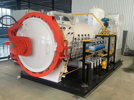 CE ASME Sertifikası Yatay Hidrolik Açılır Kapı Yelkenli Tahta Otoklav Kompozit Sörf Tahtası Motor Çekirdek Bileşeni