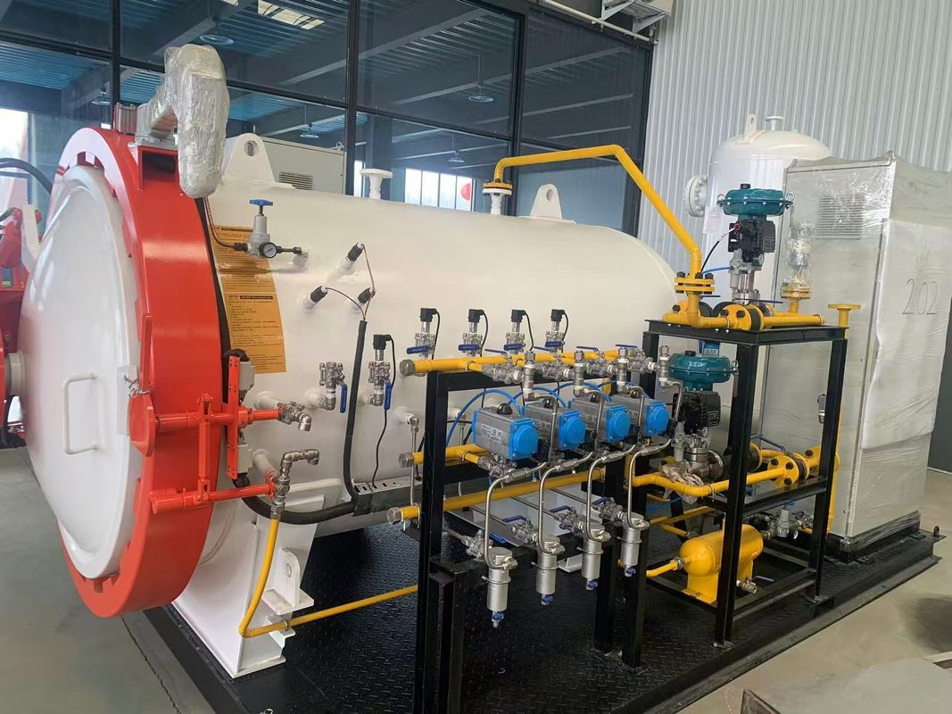 0.8MPa 600mm çaplı dokunmatik ekran araba parçaları bonet çatısı gibi PLC kontrolü Laboratuvar için endüstriyel küçük kompozit otoklav