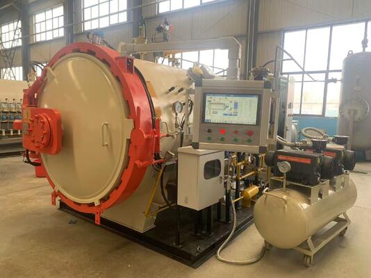 Otoklav kullanılarak impregasyon süreci Ahşap direği işleme tesisi Epoksi Otomotiv parçaları için cam lif malzemesi